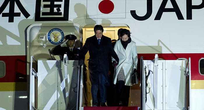 Japan`s PM Abe heads to US to meet Trump with security concerns